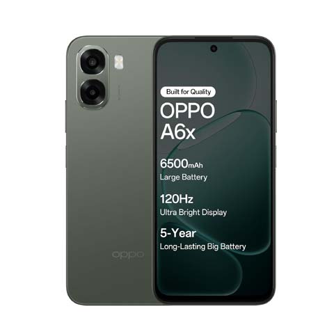 Oppo A6X 5G (Olive Green, 4GB RAM, 64GB Storage)