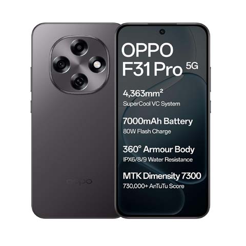 Oppo F31 Pro 5G (Space Grey, 8GB RAM, 256GB Storage)