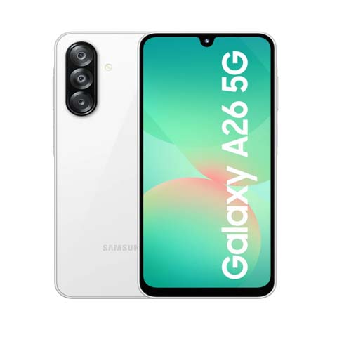 Samsung Galaxy A26 5G (Awesome White, 6GB, 128GB)